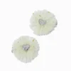 Claire's Barrettes Et Pinces-Heart Gold Bow Rosette Hair Clips - 2 Pack