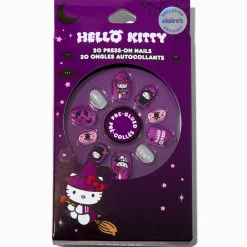 Claire's Ongles-Hello Kitty® Claire's Exclusive Halloween Stiletto Press On Faux Nail Set - 20 Pack