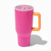 Claire's Gourdes Et Tasses-Hot Pink Pink Mini Stainless Steel Handled Tumbler