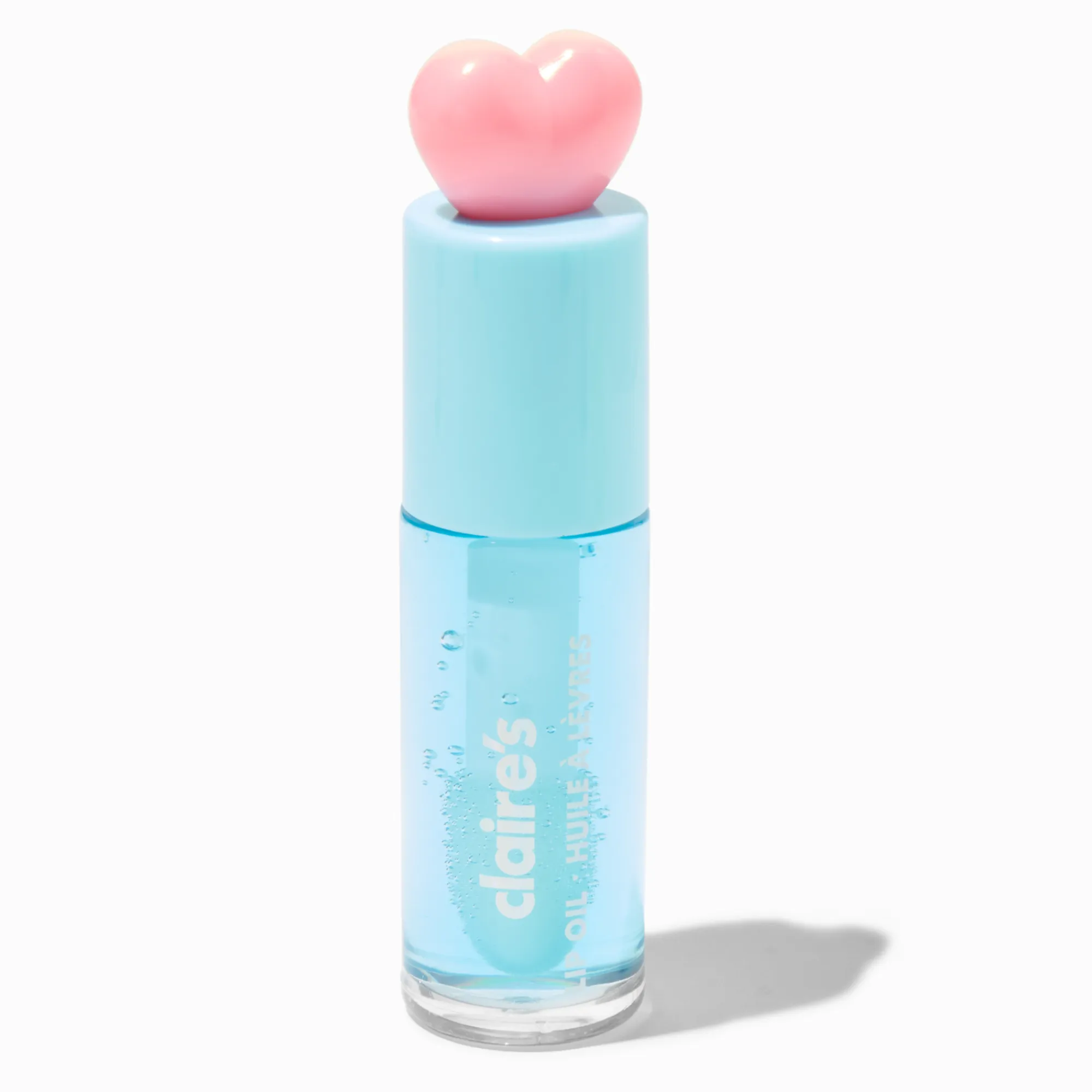 Claire's Lèvres-Huile pour les lèvres bleue cœur corail