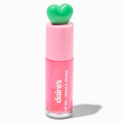 Claire's Lèvres-Huile pour lèvres rose cœur vert