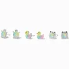 Claire's Clous D'oreilles-Iridescent Glitter Turtle, Frog, & Duck Stud Earrings - 3 Pack