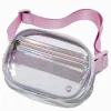 Claire's Sacs Banane-Iridescent Lavender Clear Belt Bag