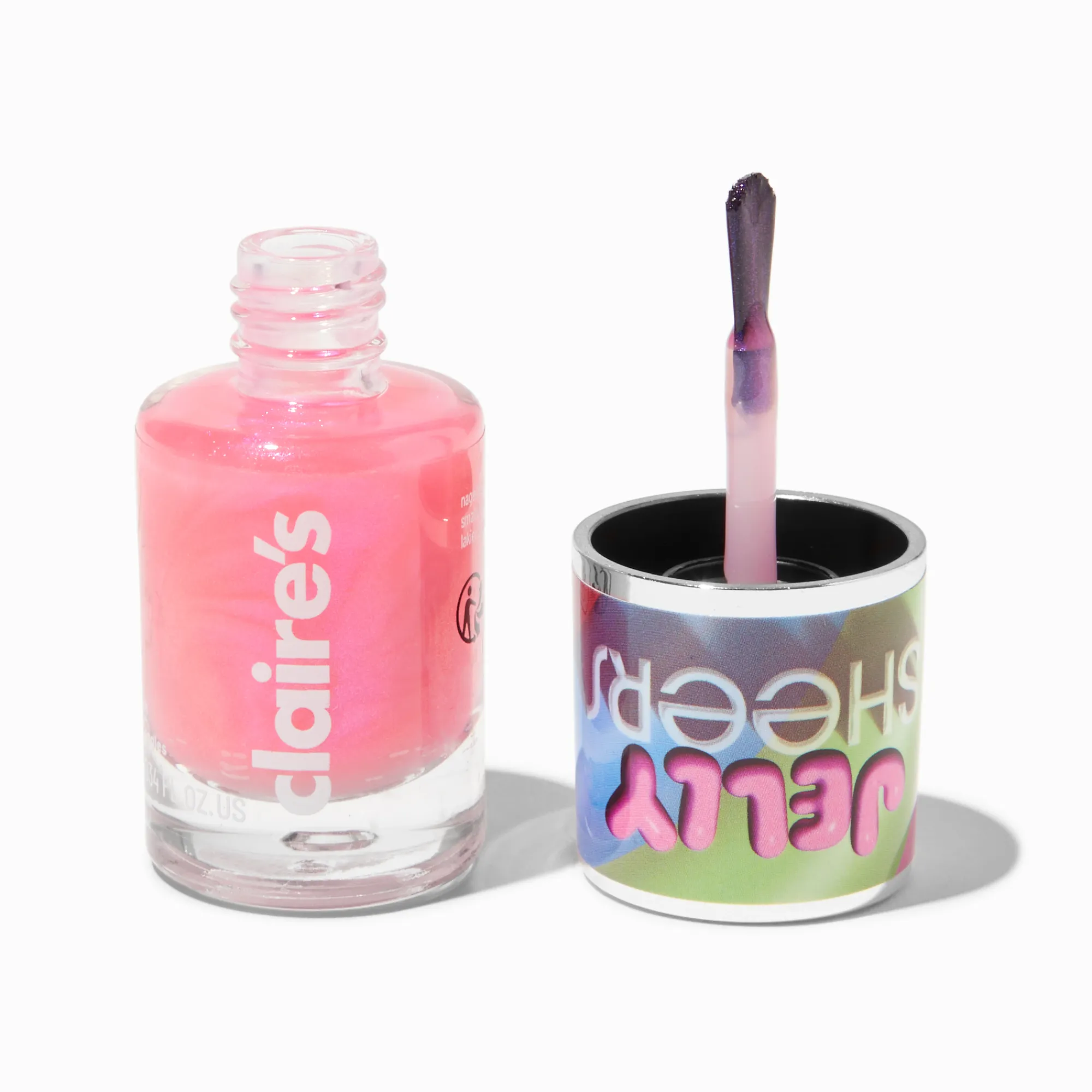 Claire's Ongles-Jelly Nail Polish - Pink