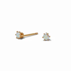 Claire's Clous D'oreilles-18k Gold Plated 3mm Iridescent Stud Earrings