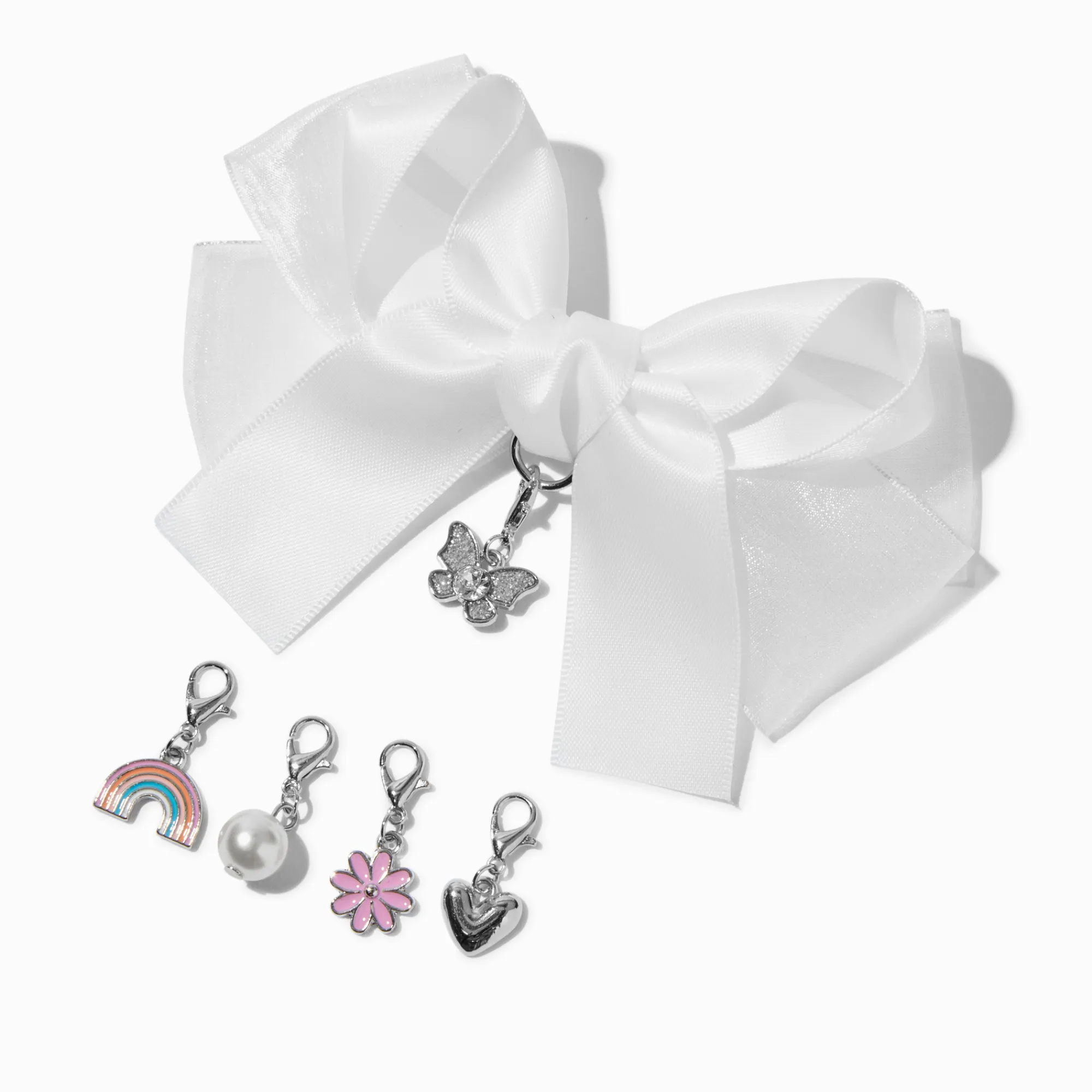 Claire's Noeuds Pour Cheveux-Kit d'accessoires pour nœud pour cheveux blanc à fabriquer soi-même Claire's Club