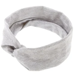 Claire's Bandeaux Et Serre-têtes-Large bandeau en jersey gris chiné