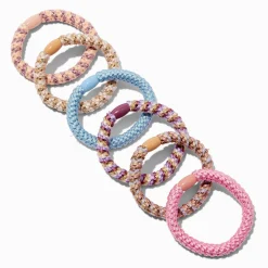 Claire's Élastiques-Élastiques arc-en-ciel pastel - Lot de 6