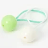 Claire's Élastiques-Élastiques avec perle d’imitation unique verts - Lot de 2