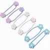 Claire's Élastiques-Élastiques billes à fleurs pastel Claire's Club - Lot de 6