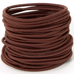 Claire's Élastiques-Élastiques à cheveux de luxe - Marron, lot de 30