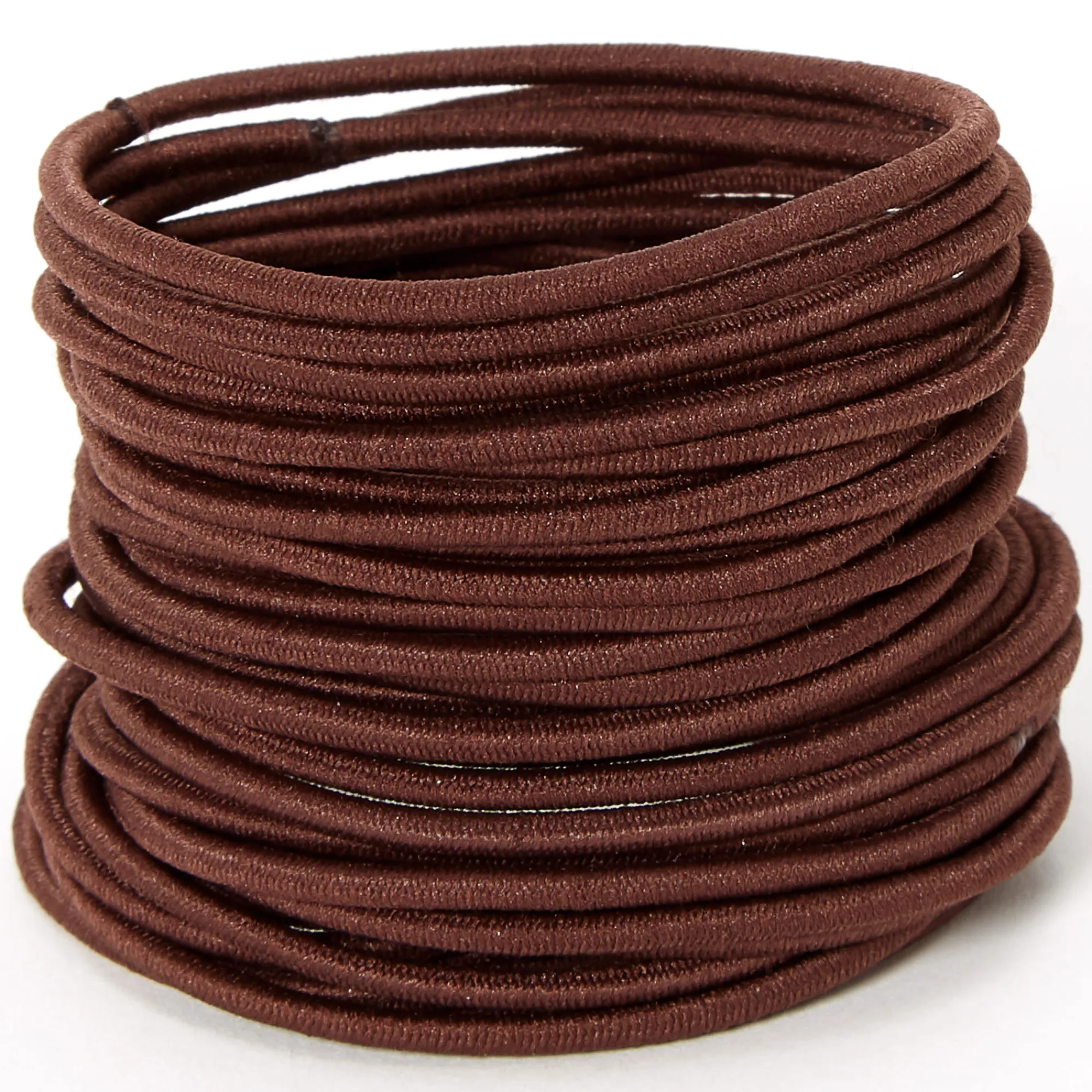 Claire's Élastiques-Élastiques à cheveux de luxe - Marron, lot de 30