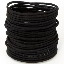 Claire's Élastiques-Élastiques à cheveux de luxe - Noir, lot de 30
