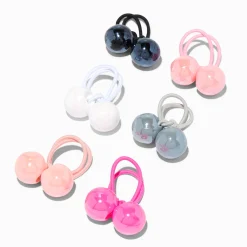 Claire's Élastiques-Élastiques à cheveux perlés avec billes décalées Claire's Club - Lot de 4