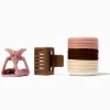 Claire's Élastiques|Barrettes Et Pinces-Élastiques et pinces à cheveux athlétiques roses - Lot de 14