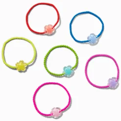 Claire's Élastiques-Élastiques à fleurs arc-en-ciel Claire's Club - Lot de 6