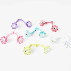 Claire's Élastiques-Élastiques à fleurs pastel Claire's Club - Lot de 6
