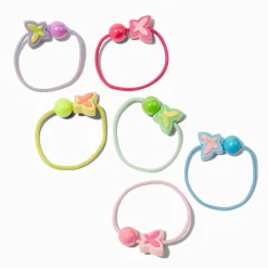 Claire's Élastiques-Élastiques fluo papillon iridescents Claire's Club - Lot de 6