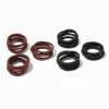 Claire's Élastiques-Élastiques marron et noirs - Lot de 30