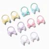 Claire's Noeuds Pour Cheveux|Élastiques-Élastiques à nœud à pois pastel Claire's Club - Lot de 10
