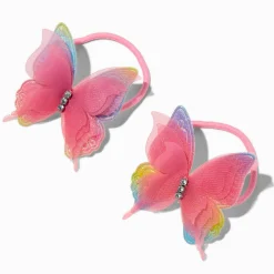 Claire's Élastiques-Élastiques papillon roses Claire's Club - Lot de 2