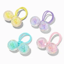 Claire's Élastiques-Élastiques perlés avec billes irisées pastel Claire's Club - Lot de 4
