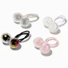 Claire's Élastiques-Élastiques perlés avec perles d'imitation irisées décalées Claire's Club - Lot de 4