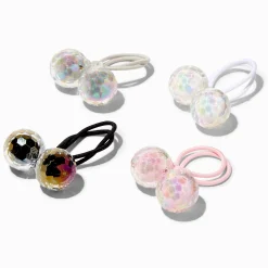Claire's Élastiques-Élastiques perlés avec perles d'imitation irisées décalées Claire's Club - Lot de 4