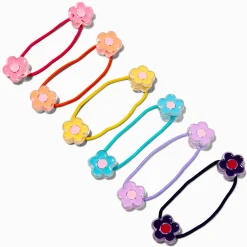Claire's Élastiques-Élastiques perlés fleurs couleurs vives Claire's Club - Lot de 6