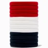 Claire's Élastiques-Élastiques rouges, blancs et noirs - Lot de 12