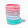 Claire's Élastiques-Élastiques roulés pour cheveux épais à rayures vert menthe - Lot de 8