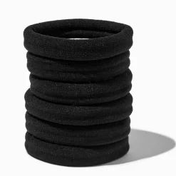Claire's Élastiques-Élastiques roulés XL pour cheveux épais noirs - Lot de 6