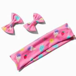 Claire's Bandeaux Et Serre-têtes|Barrettes Et Pinces-Lot barrette et bandeau sucette été rose Claire's Club - Lot de 3
