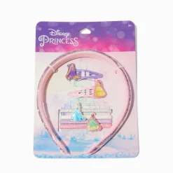 Claire's Bandeaux Et Serre-têtes|Élastiques-Lot d’accessoires pour cheveux et serre-tête Disney Princess - Lot de 7
