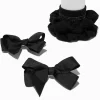 Claire's Noeuds Pour Cheveux|Chouchous-Lot d’accessoires pour cheveux variés économiques noirs - Lot de 6
