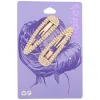 Claire's Barrettes Et Pinces-Lot de 2 barrettes avec strass couleur doré