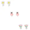 Claire's Clips Et Autocollants-Lot de 3 boucles d'oreille à clip à ressort aux tons pastel
