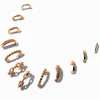 Claire's Anneaux-Lot de créoles superposables décorées de tailles graduelles couleur dorée - Lot de 6