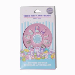 Claire's Ongles-Lot de faux ongles autocollants stiletto Boutique de snacks en exclusivité chez Claire’s Hello Kitty® And Friends - Lot de 20