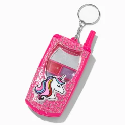 Claire's Lèvres-Lot de gloss bling-bling façon portable à clapet licorne Y2K
