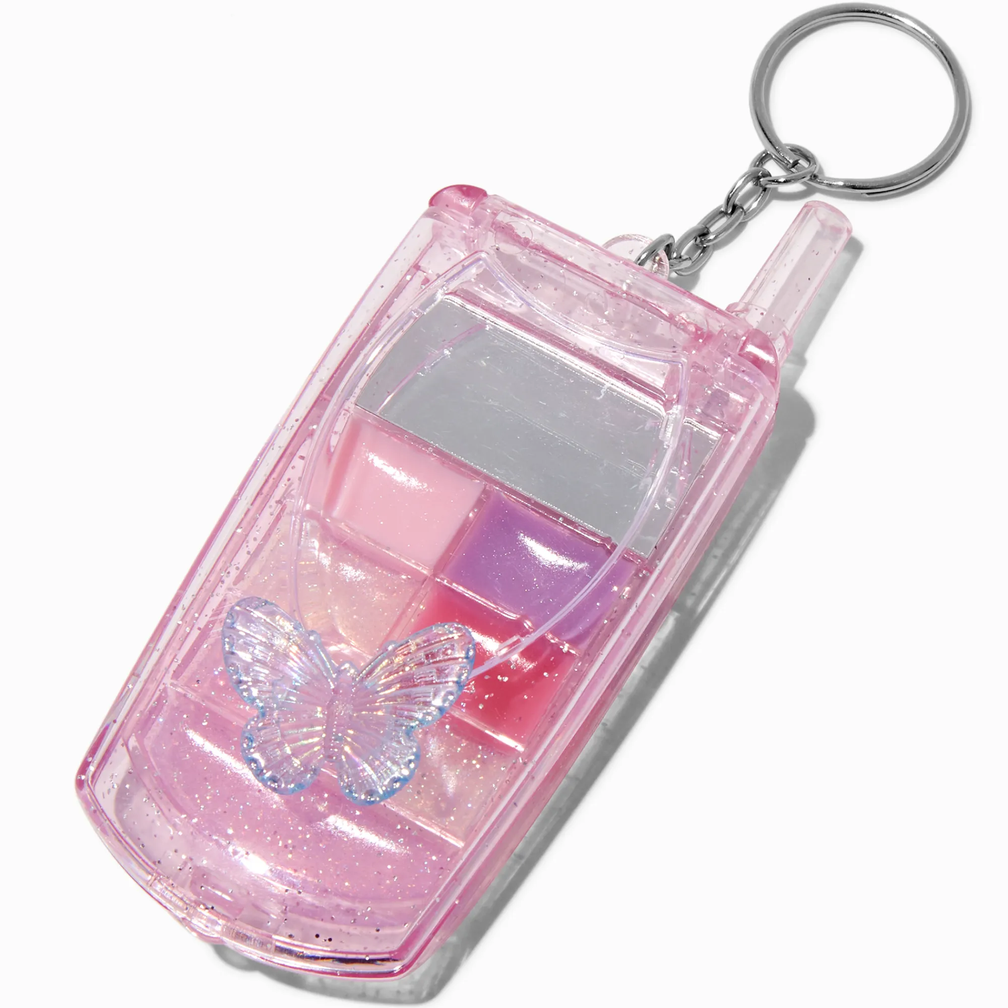 Claire's Lèvres-Lot de gloss portable à clapet bling-bling papillon