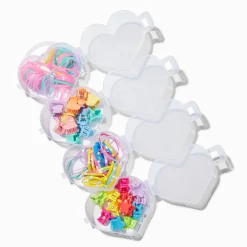 Claire's Élastiques|Barrettes Et Pinces-Lot de mini pinces et d'élastiques cœur Claire's Club