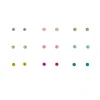Claire's Clous D'oreilles-Lot de 9 paires de clous d’oreille 2 mm arc-en-ciel