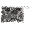 Claire's Élastiques|Accessoires Coiffure-Lot de 1000 petits élastiques doux pour les cheveux noirs et transparents