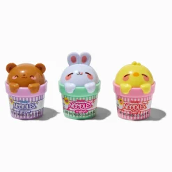 Claire's Lèvres-Lot de pots de gloss petits animaux nouilles porte-bonheur - Lot de 3