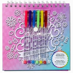 Claire's Stylos Et Crayons-Lot de stylo gel et carnet à dessin en dégradé