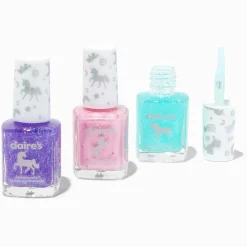 Claire's Ongles-Lot de vernis à ongles parfumés à paillettes licorne - Lot de 3