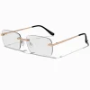 Claire's Lunettes-Lunettes avec verres dégradés rectangulaires couleur dorée