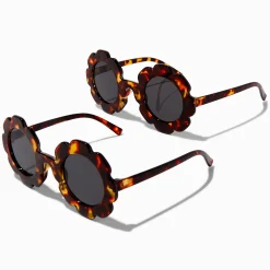 Claire's Lunettes-Lunettes de soleil assorties marguerite écaille de tortue Maman et moi - Lot de 2