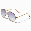 Claire's Lunettes-Lunettes de soleil aviateur couleur dorée